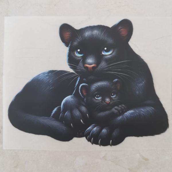 Bügelbild Panthermama