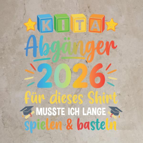 Bügelbild Kita-Abgänger 2026