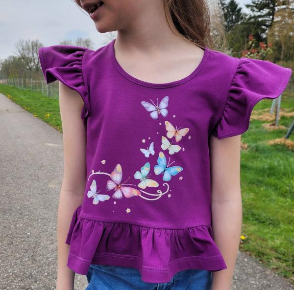 Bügelbild acht zauberhafte Schmetterlinge