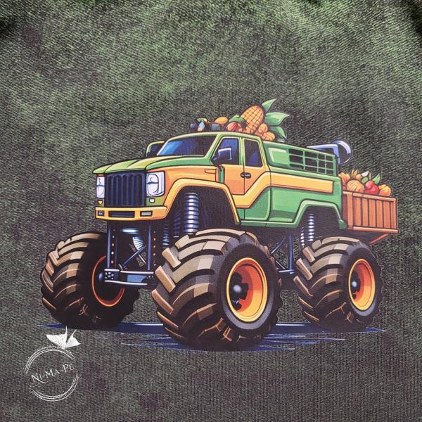 Bügelbild Monstertruck Gemüse