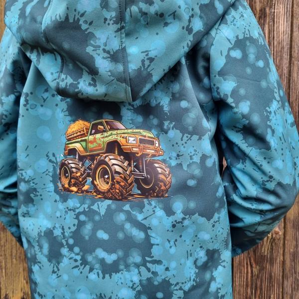 Bügelbild Monstertruck Stroh