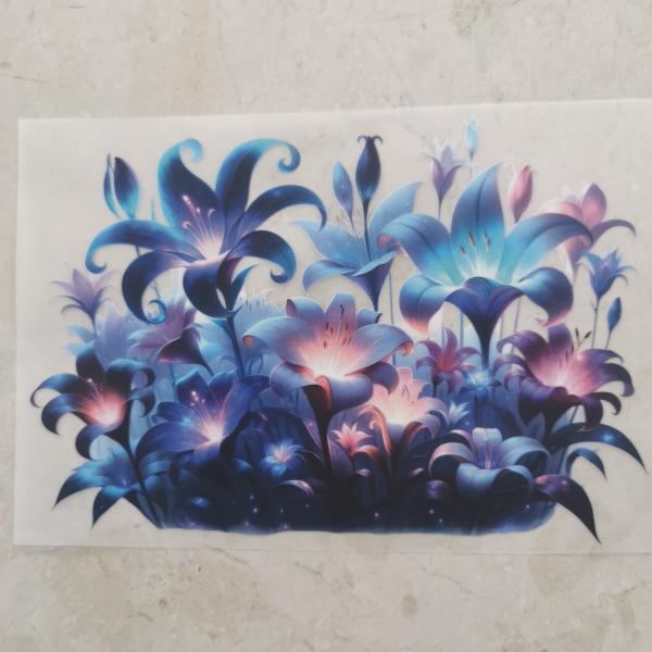 Bügelbild Galaxyflowerfeld