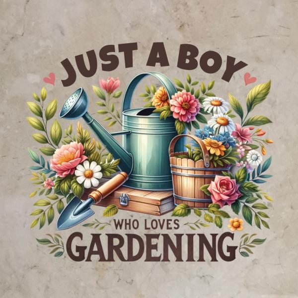 Bügelbild Gartenliebe (Boy)