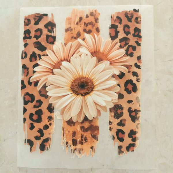 Bügelbild Leo-Gerbera