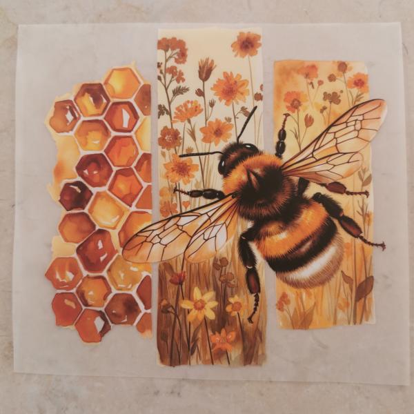 Bügelbild Hummelmotiv