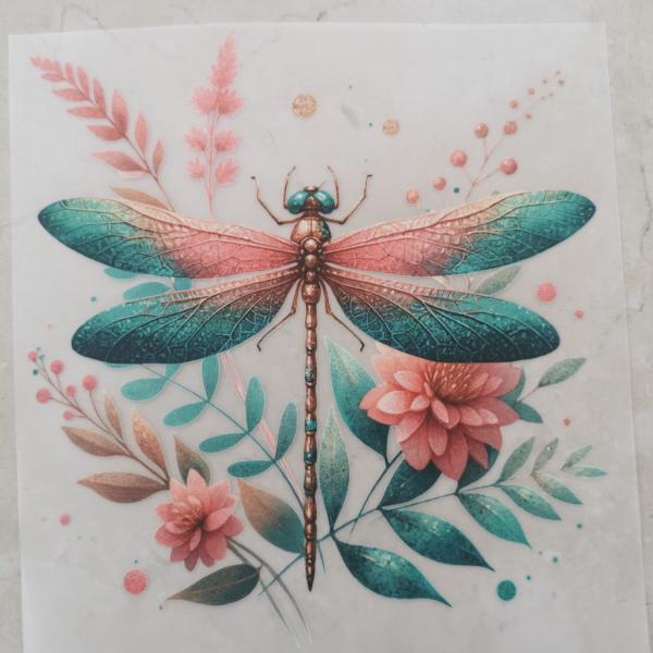 Bügelbild wundervolle Libelle