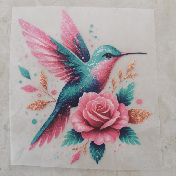 Bügelbild wundervoller Kolibri