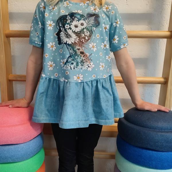 Bügelbild Damendesign floral