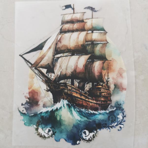 Bügelbild Vintage-Schiff