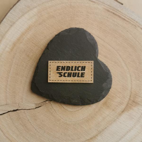 Label Endlich Schule Blitz