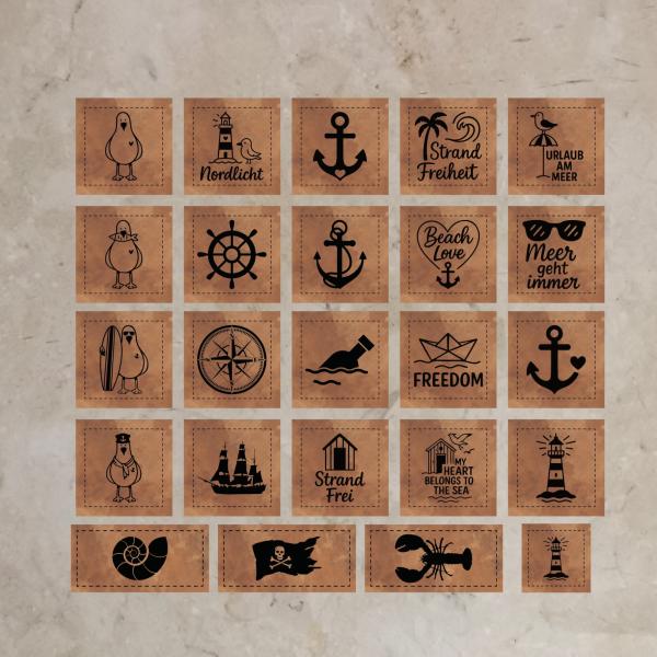 Bügelbild-Bundle Maritime Label