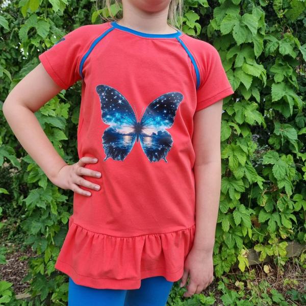 Bügelbild Nachtschmetterling See