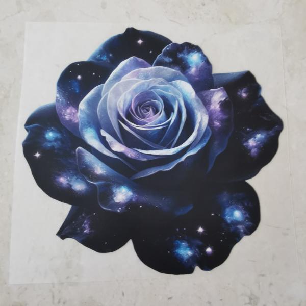 Bügelbild Galaxy-Rose