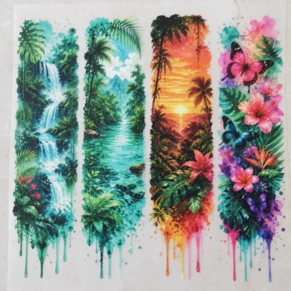 Bügelbild Wasserfall-Motiv