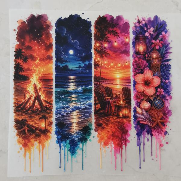 Bügelbild Lagerfeuer-Motiv