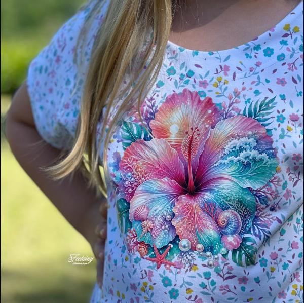 Bügelbild Meeres-Hibiskus