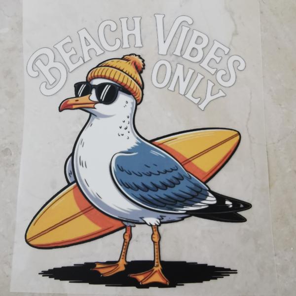 Bügelbild Möwe Beach-Vibes