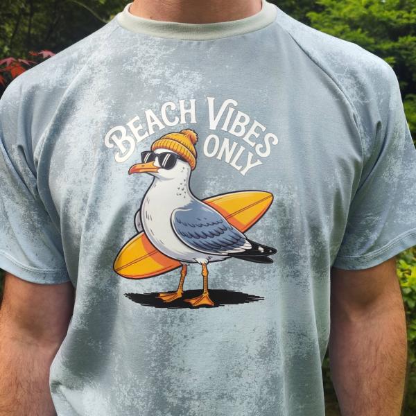 Bügelbild Möwe Beach-Vibes