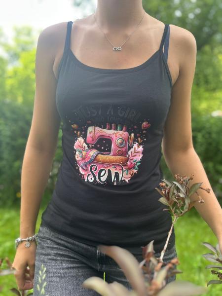 Bügelbild Nähliebe pink