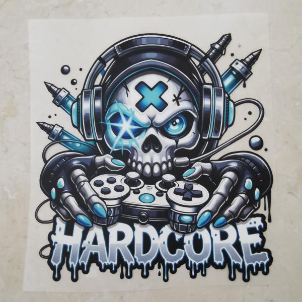 Bügelbild Gamer Hardcore