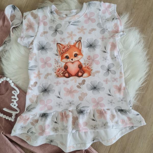 Bügelbild Herzfuchs