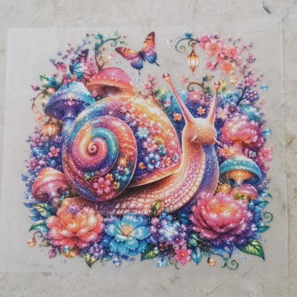 Bügelbild traumhafte Schnecke