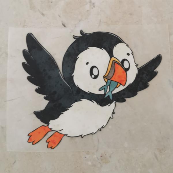Bügelbild Papageientaucher fliegend