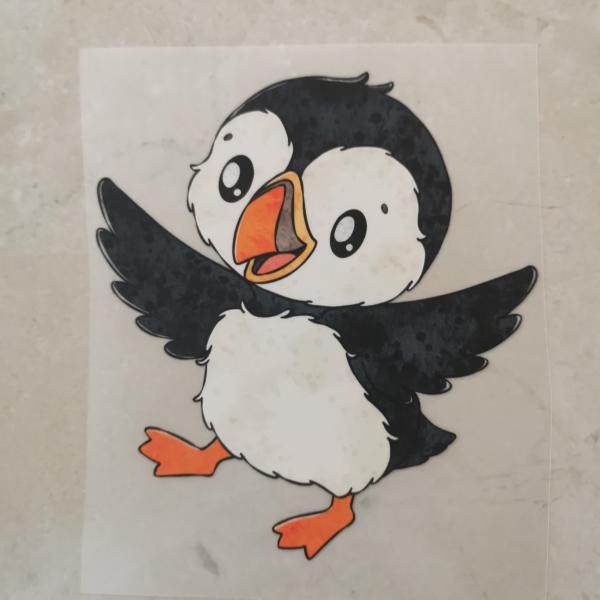 Bügelbild Papageientaucher laufend
