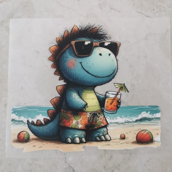 Bügelbild Stranddino Cocktail