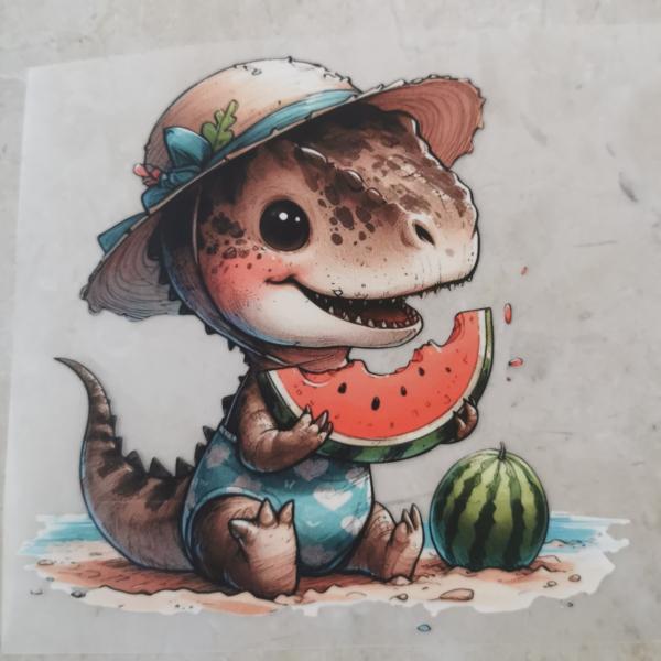 Bügelbild Stranddino Melone