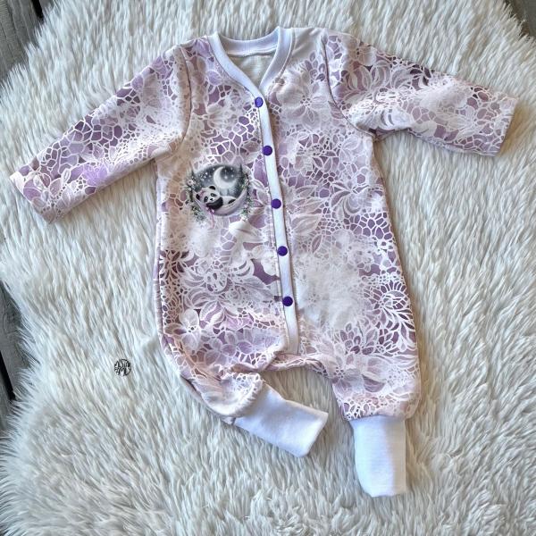 Bügelbild Panda Hängematte