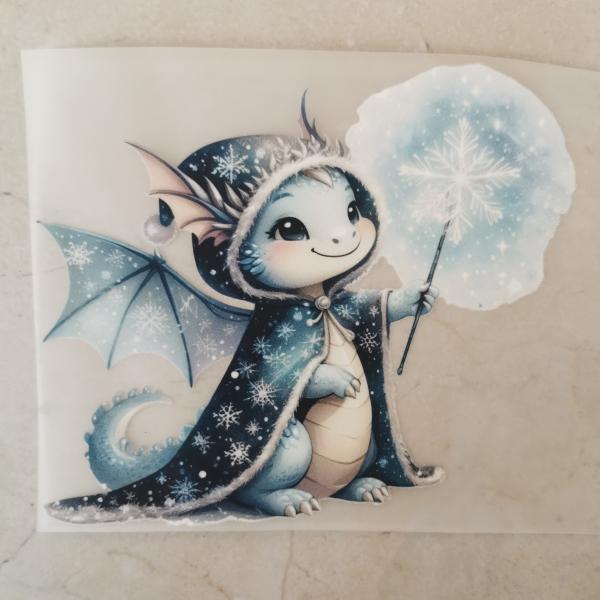 Bügelbild Zauberdrache Kapuze