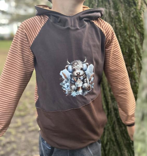 Bügelbild süße Winterkuh