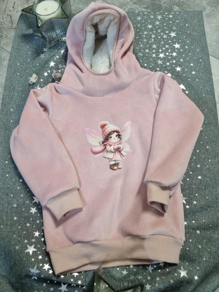 Bügelbild Winterfee rosa Schal