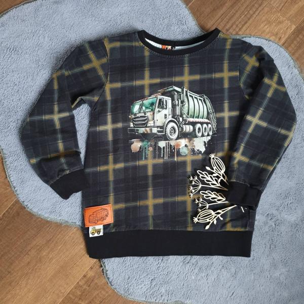 Bügelbild cooles Müllauto