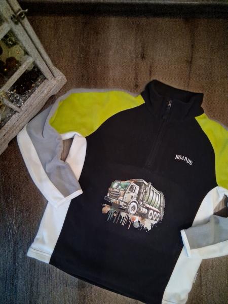 Bügelbild cooles Müllauto