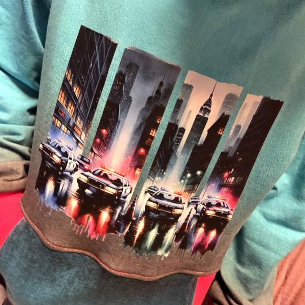 Bügelbild Polizeiautos