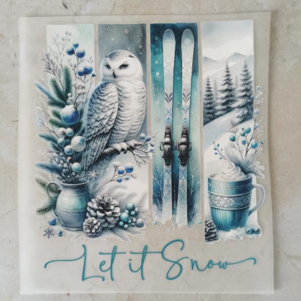 Bügelbild Let it snow
