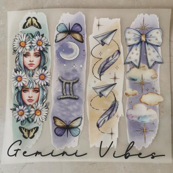 Bügelbild Sternzeichen Zwilling