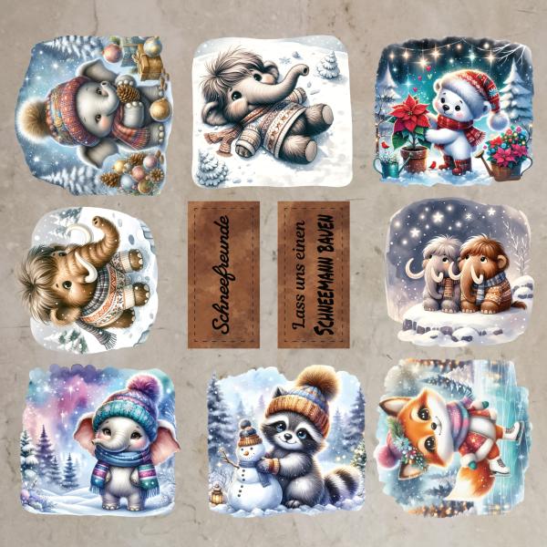Bügelbild-Bundle Schneefreunde