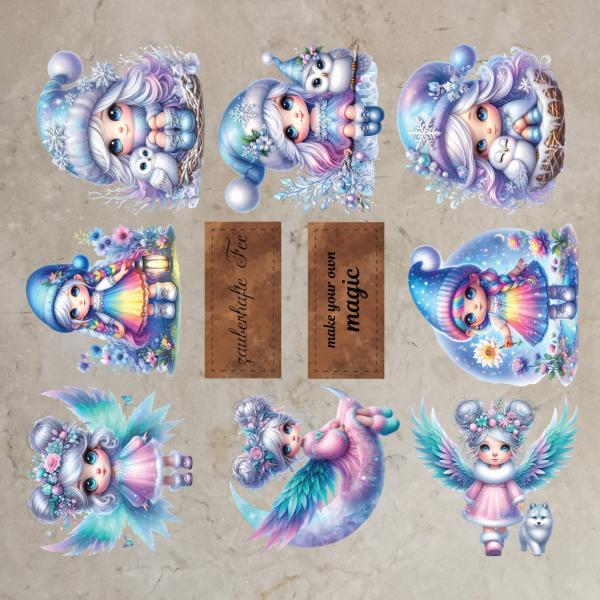 Bügelbild-Bundle bunte Zauberfeen