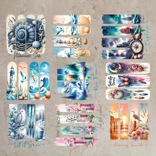 Bügelbild-Bundle Damenmotive