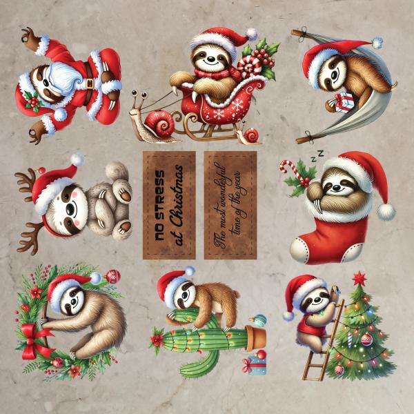 Bügelbild-Bundle Weihnachtsfaulis