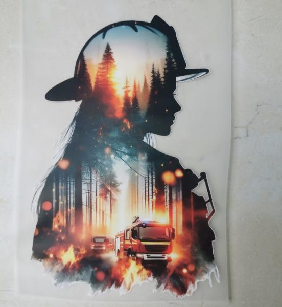 Bügelbild Feuerwehr hell