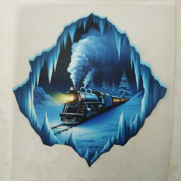 Bügelbild Eiszug Eiszapfen