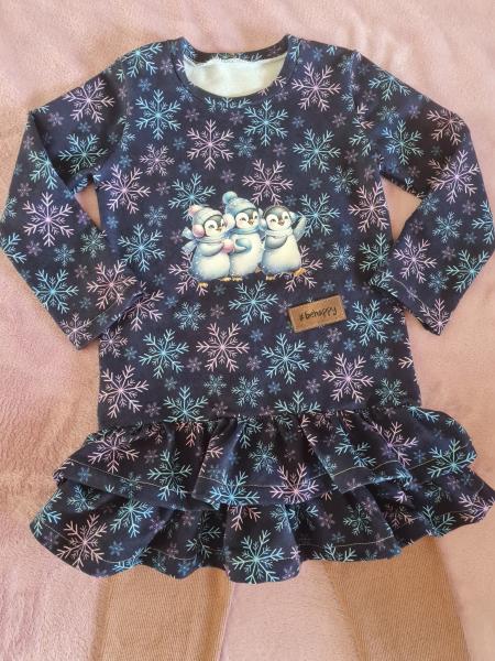 Bügelbild süßes Pinguintrio laufend