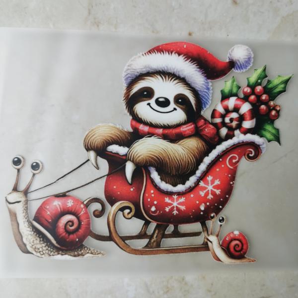 Bügelbild Weihnachtsfauli Kutsche