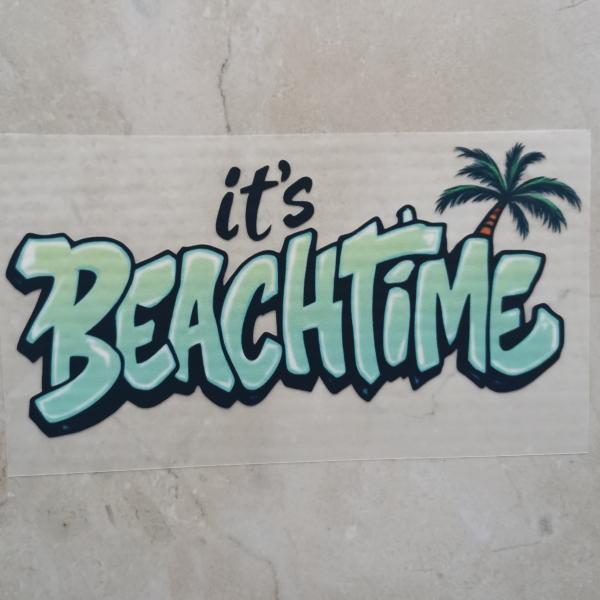 Bügelbild It's Beachtime mint