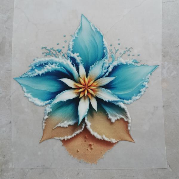 Bügelbild Strandblume