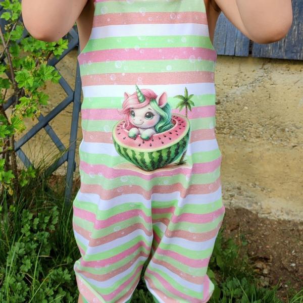 Bügelbild Meloneneinhorn in Melone